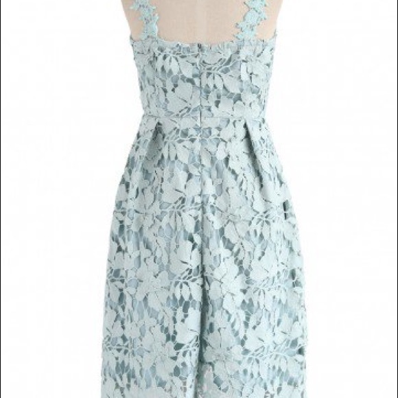 Chicwish Crochet Dress in Mint - Picture 2 of 2